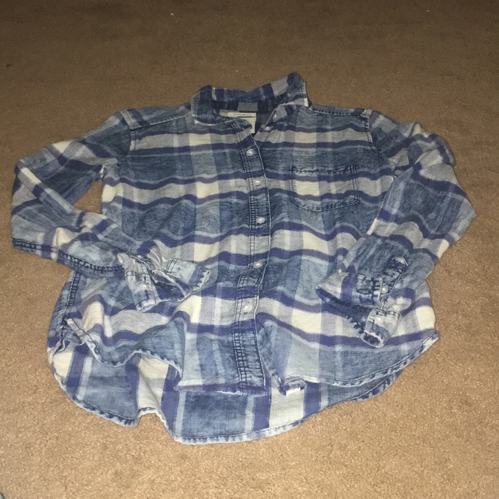 Blue and White Flannel